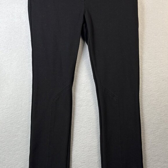 Diane Von Furstenberg‎ Wicker Pants Womens Size 4 Long Black Trouser Work Office - Picture 1 of 13